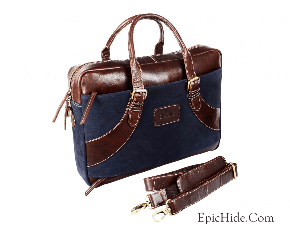 Vintage Leather Laptop Bag 01 - Image 3