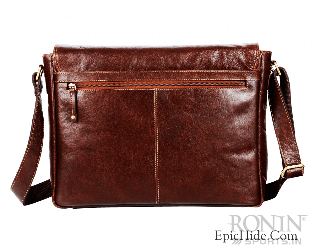 Vintage Leather Laptop Bag 05 - Image 3