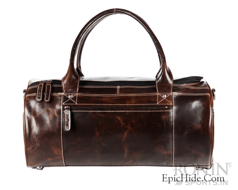 Vintage Leather Duffel Bags - Image 3