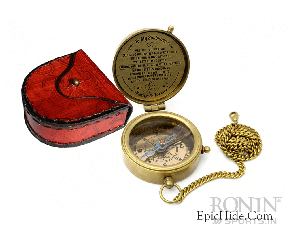 VINTAGE BRASS MAGNETIC COMPASS 04