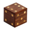 WOODEN DICE SET IN WOOD BOX