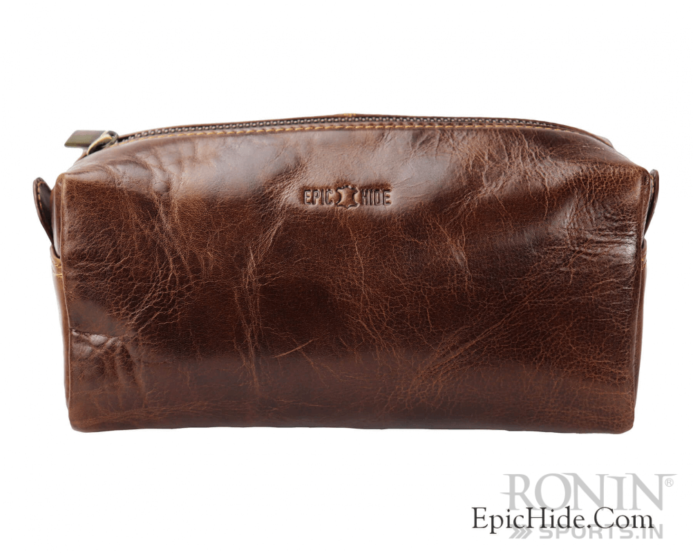 Leather Toilet Kit Bag 01