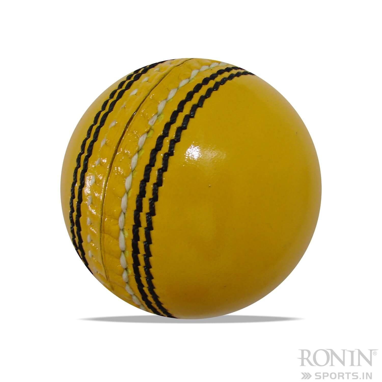 Ronin Custom Leather Yellow Indoor Cricket Balls Suppliers and Manufacturers (1)